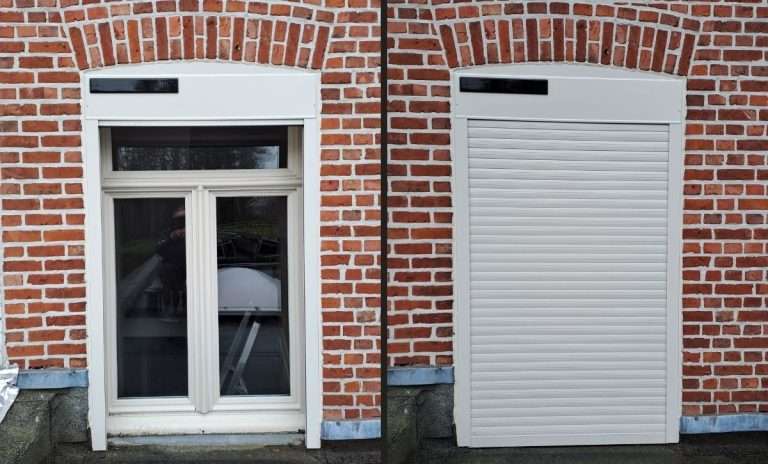 Roluiken opbouw met Solar zonne-energie